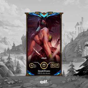 Quadri Akali Personalizável – Escolha sua skin favorita de League of Legends ou Wild Rift | Quadriframe