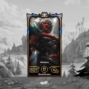 Quadri Ambessa Personalizável – Escolha sua skin favorita de League of Legends ou Wild Rift | Quadriframe