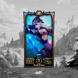 Quadri Ashe Personalizável – Escolha sua skin favorita de League of Legends ou Wild Rift | Quadriframe