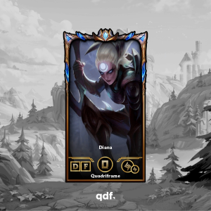 Quadri Diana Personalizável – Escolha sua skin favorita de League of Legends ou Wild Rift | Quadriframe
