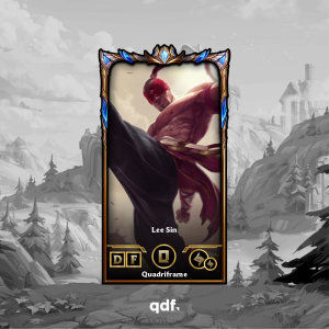 Quadri Lee Sin Personalizável – Escolha sua skin favorita de League of Legends ou Wild Rift | Quadriframe