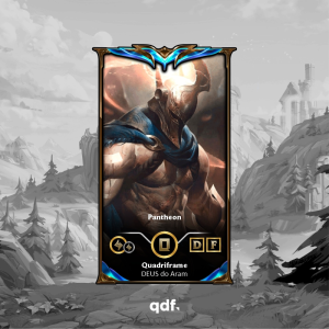 Quadri Pantheon Personalizável – Escolha sua skin favorita de League of Legends ou Wild Rift | Quadriframe