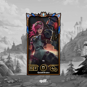 Quadri Vi Personalizável – Escolha sua skin favorita de League of Legends ou Wild Rift | Quadriframe