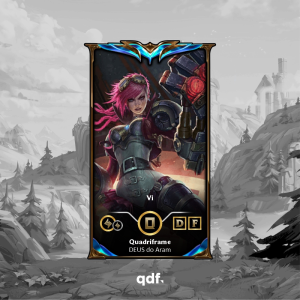 Quadri Vi Personalizável – Escolha sua skin favorita de League of Legends ou Wild Rift | Quadriframe