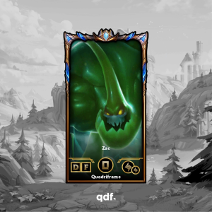 Quadri Zac Personalizável – Escolha sua skin favorita de League of Legends ou Wild Rift | Quadriframe