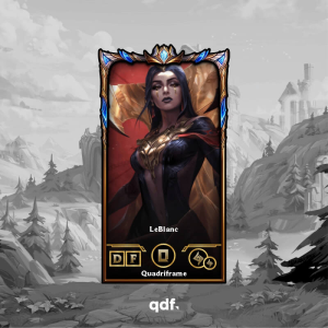 Quadri LeBlanc Personalizável – Escolha sua skin favorita de League of Legends ou Wild Rift | Quadriframe
