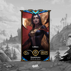 Quadri LeBlanc Personalizável – Escolha sua skin favorita de League of Legends ou Wild Rift | Quadriframe