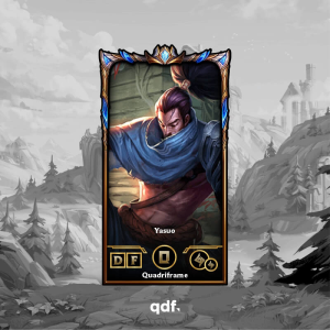 Quadri Yasuo Personalizável – Escolha sua skin favorita de League of Legends ou Wild Rift | Quadriframe