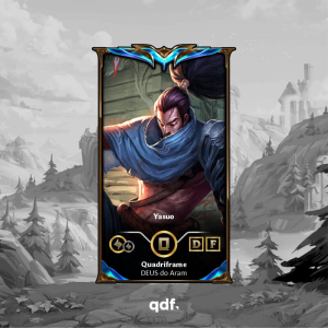 Quadri Yasuo Personalizável – Escolha sua skin favorita de League of Legends ou Wild Rift | Quadriframe